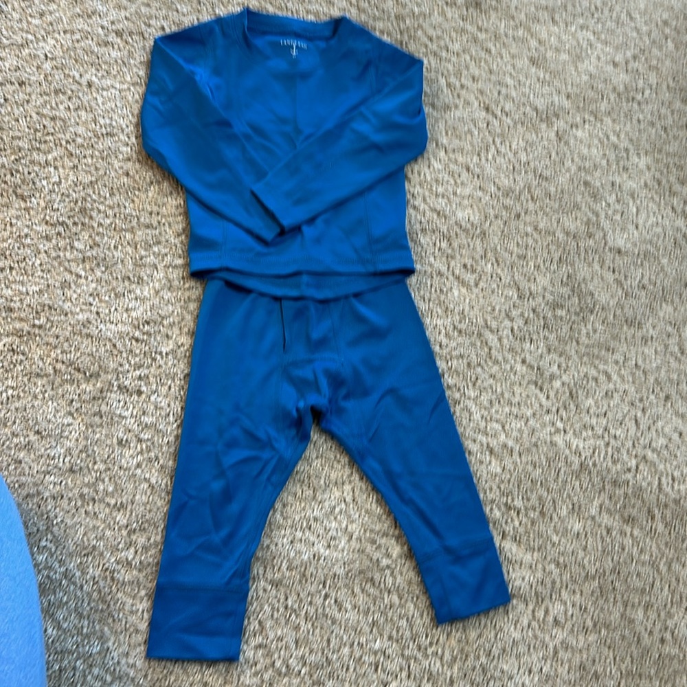 Lands' End Kids blue base wear Set